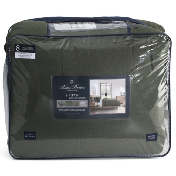 Brooks Brothers Bedding Brooks Brothersbrushed Herringbone Comforter Set Poshmark